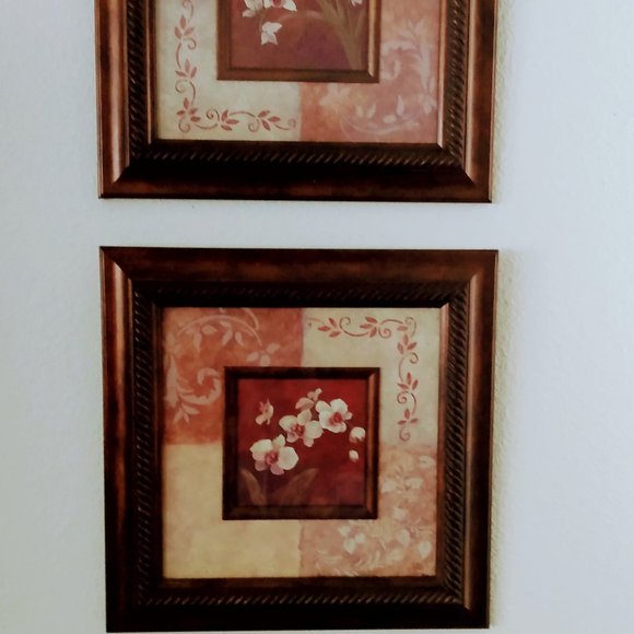 Mediterranean | Art | Vintage Mediterane Floral Print Pictures Set ...